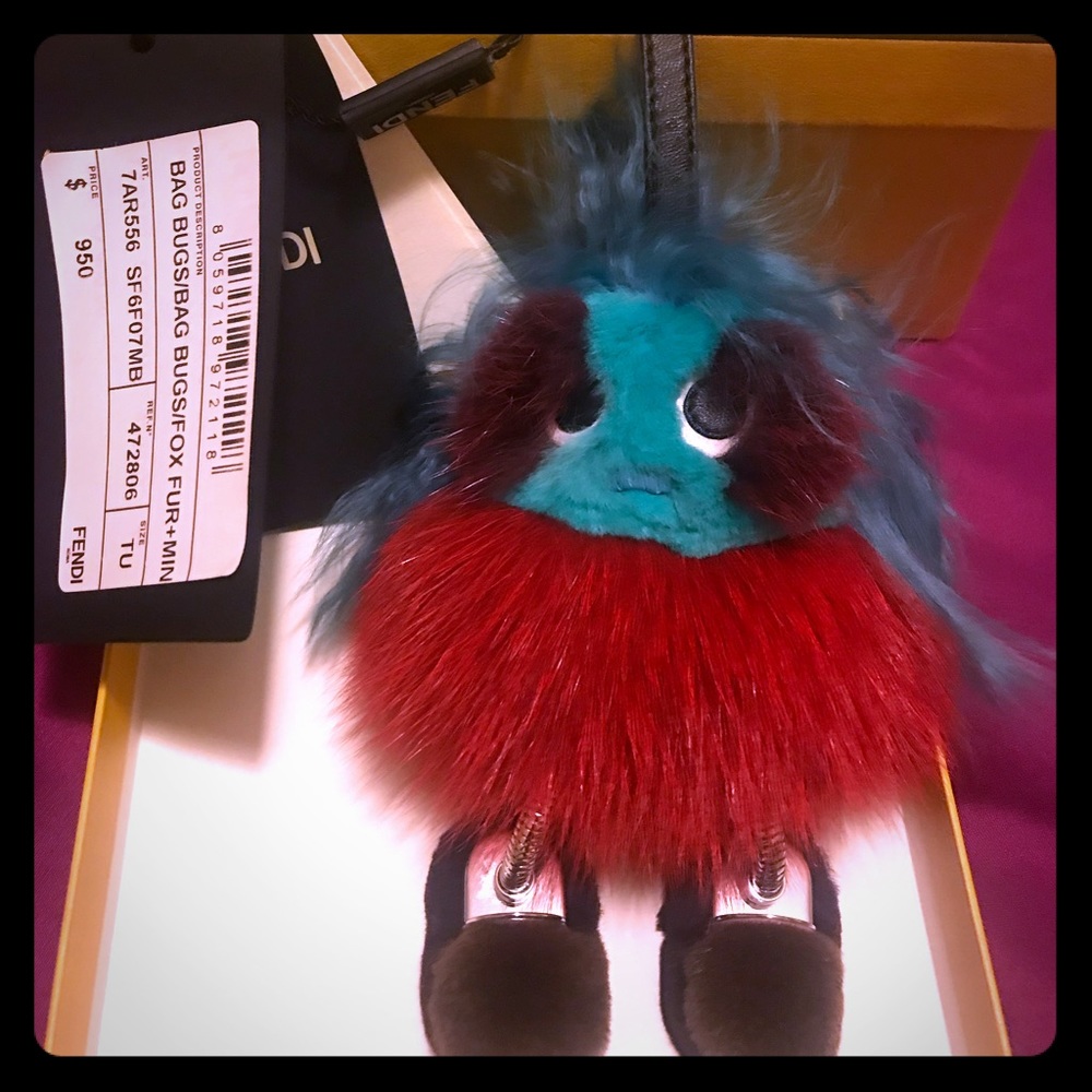Fendi bag charm